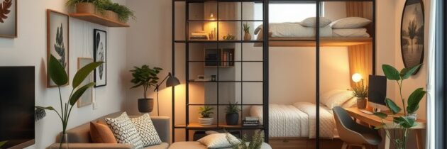 Kawalerka z wnęką: jak sprytnie urządzić małą przestrzeń i wydzielić funkcjonalne strefy
