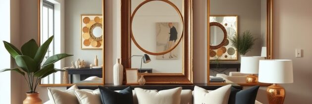 Lustra w mieszkaniu: jak wybrać miejsce, które powiększy przestrzeń i wprowadzi harmonię bez chaosu