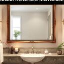 Jak dobrać rozmiar lustra do ściany, by optycznie powiększyć i dopełnić wnętrze łazienki