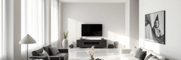 Monochromatyczne wnętrze jako trik na optyczne powiększenie przestrzeni i uniknięcie nudy dzięki fakturom i kontrastom