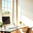 Jak ustawić biurko względem okna, by wykorzystać naturalne światło i uniknąć odblasków w pracy