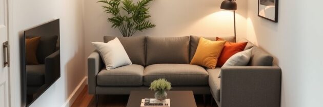 Wąski salon: jak ustawić meble, by optycznie powiększyć i podzielić przestrzeń na strefy